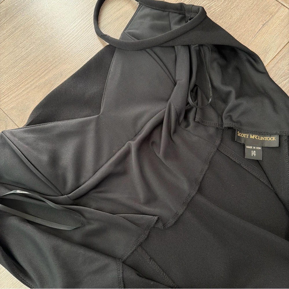 SOLD. Scott McClintock vintage Strapless Black Gown - Picture 5 of 5